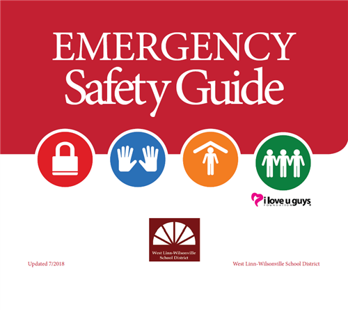The Emergency Safety Guide provides instruction for staff and students. 